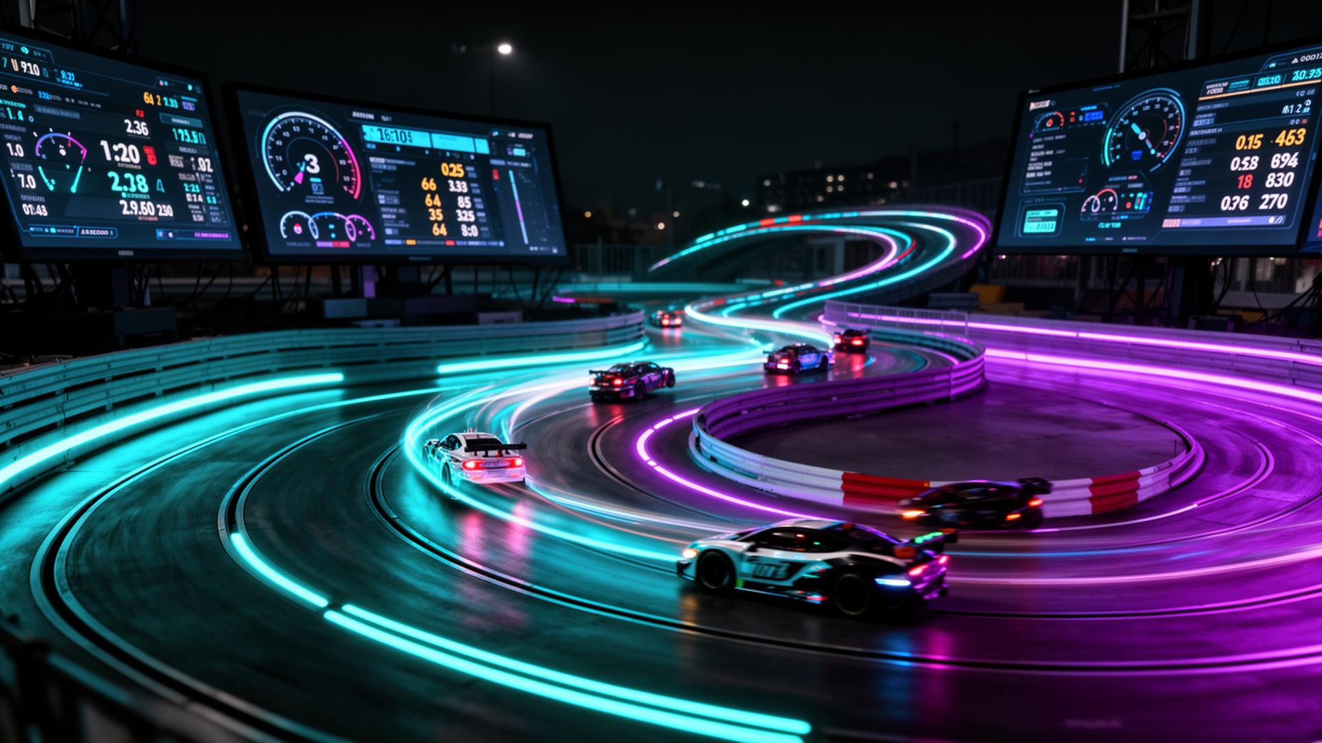 Tentative de record du monde de distance en slot racing 24h
